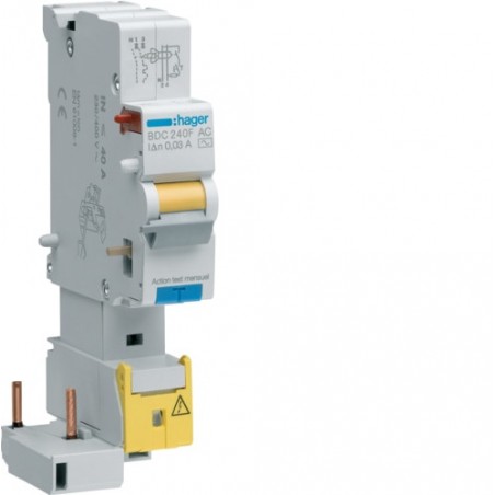 BFC240F Hager Bloc différentiel 1P+N 40A 300mA type AC