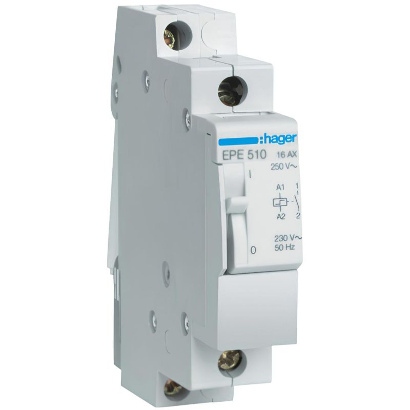 EPE510 Hager - Télérupteur unipolaire 1NO 16A - 230Vca