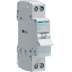 SFM125 Hager Commutateur inverseur modulaire 1 pôle 25A - 2 positions