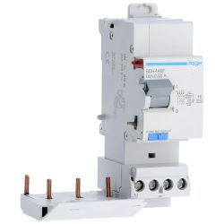 BDH440F Hager Bloc différentiel 3P+N 40A 30mA haute immunité (compatible disjoncteur 3P+N à bornes décalées)