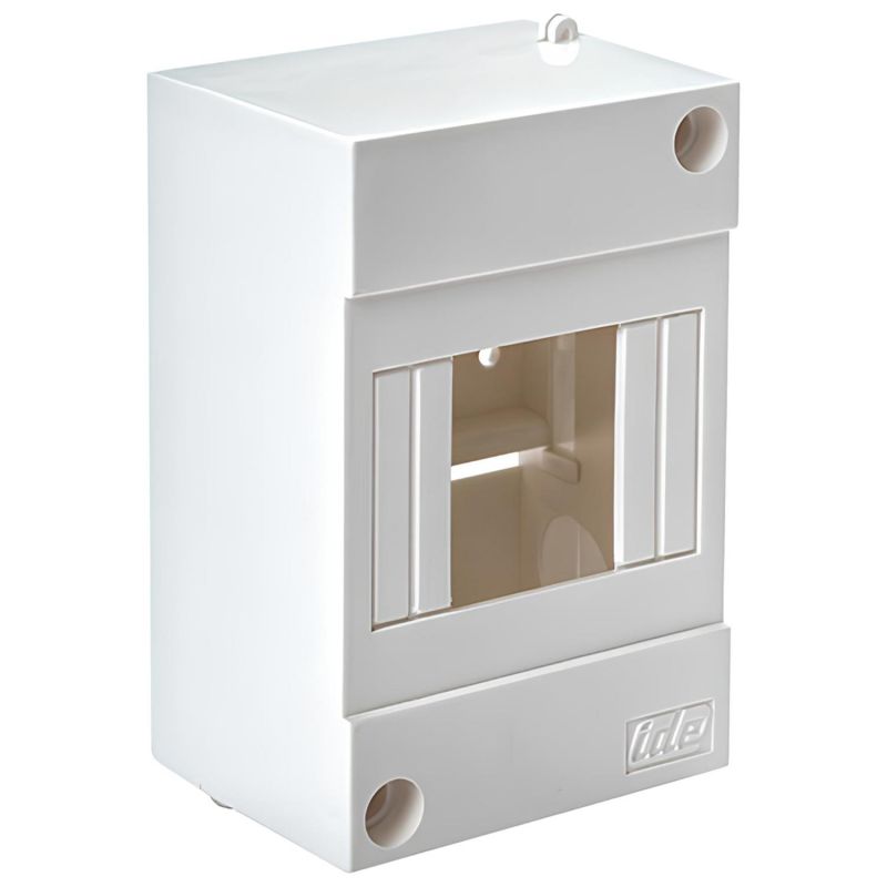 BT4 IDE - Mini coffret électrique 4 modules - 130x85x64mm - avec rail DIN