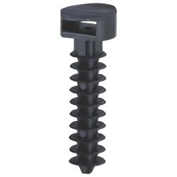Legrand 031955 - Cheville à embase noire pour Colson 9mm - perçage Ø8mm - protégées des UV - Cheville à frapper - Lot de 100