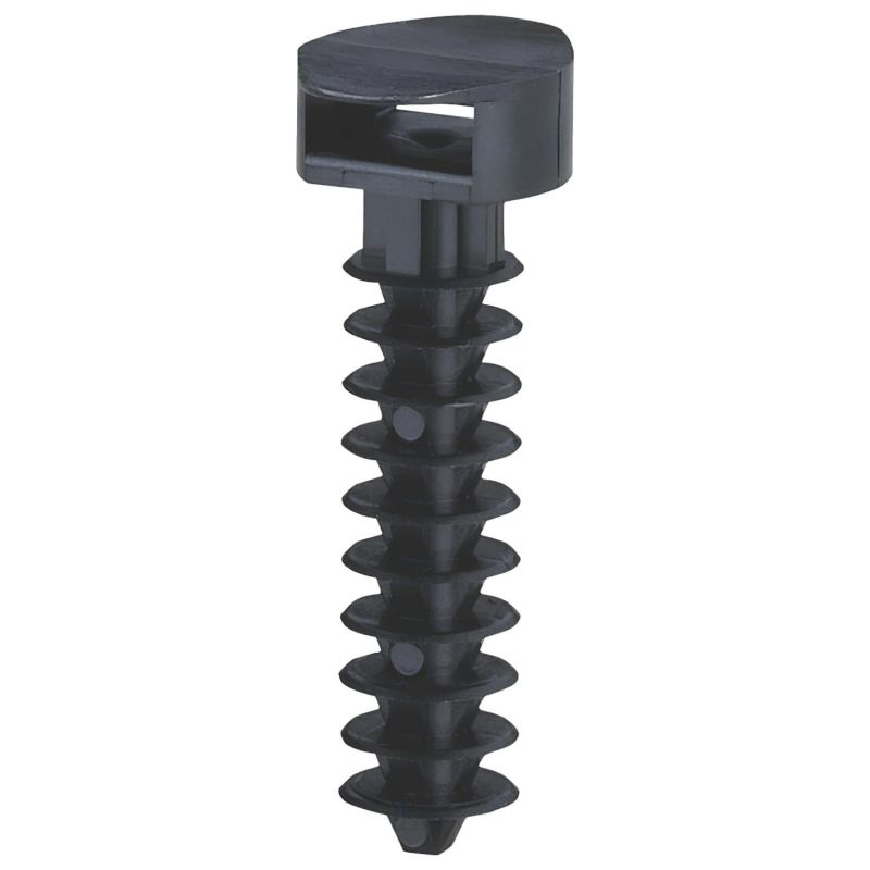 Legrand 031955 - Cheville à embase noire pour Colson 9mm - perçage Ø8mm - protégées des UV - Cheville à frapper - Lot de 100