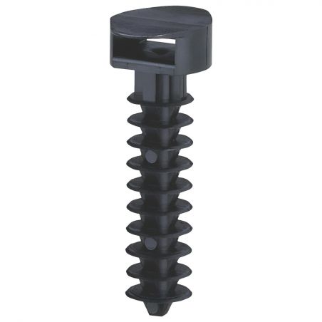 Legrand 031955 - Cheville à embase noire pour Colson 9mm - perçage Ø8mm - protégées des UV - Cheville à frapper - Lot de 100
