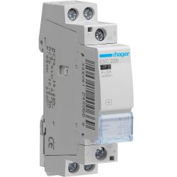 ESC225 Hager - Contacteur bipolaire - 2NO - 25A - Bobine 230Vca