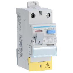 CDH140F Hager Interrupteur différentiel 40A 30mA 1P+N type haute immunité à bornes décalées
