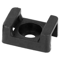 Lot de 100 embases à visser pour collier de serrage jusque 9mm