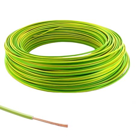 Fil rigide H07VR 95mm² - Coupe au mètre (Couleurs variées)