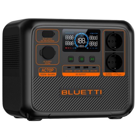 Bluetti AC70P station énergie portable 1000W - 864Wh - garantie 5 ans