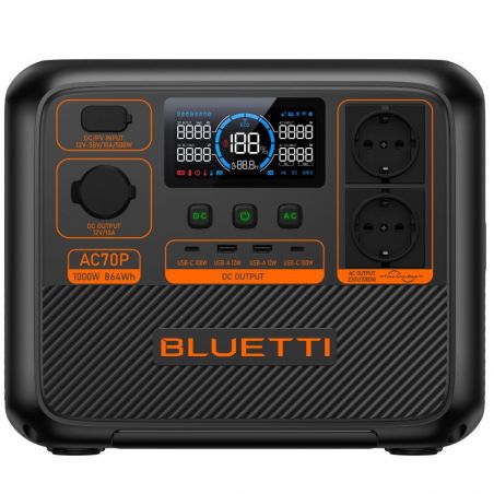 Bluetti AC70P station énergie portable 1000W - 864Wh - garantie 5 ans