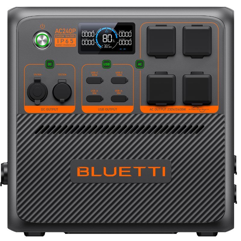 Bluetti AC240P station énergie portable 2400W - 1843-10443Wh - garantie 6 ans