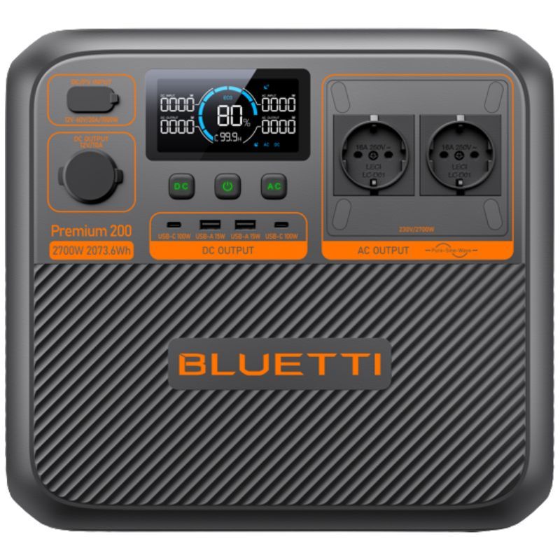 Bluetti Premium 200 V2 station énergie portable 2700W - 2073,6Wh - garantie 5 ans