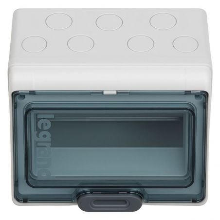 601998 Legrand Coffret Plexo3 - 8 modules - étanche IP65 - Sans embouts à perforation Sans bornier de terre
