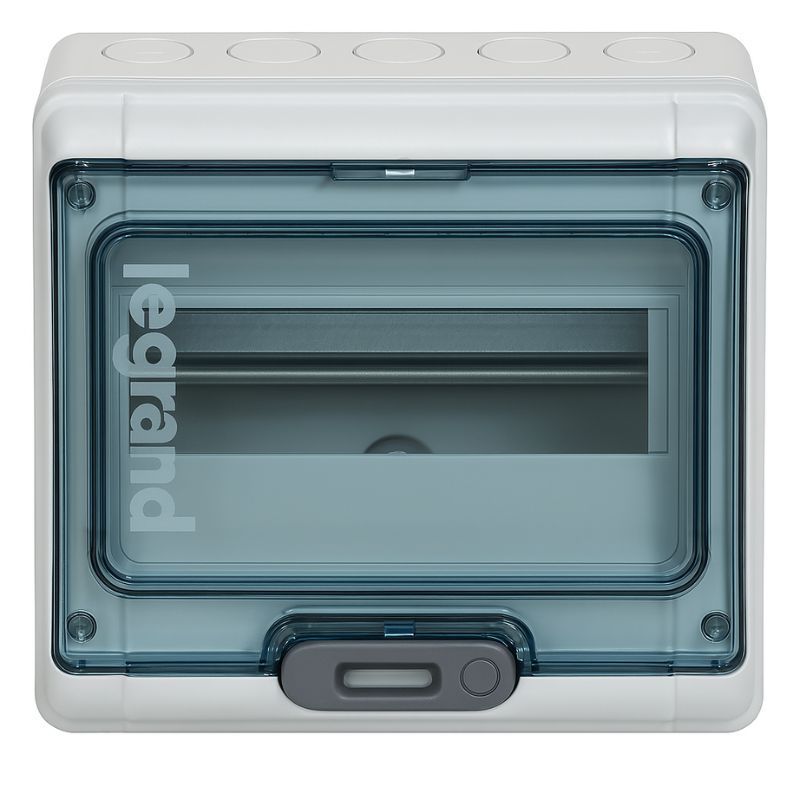 601998 Legrand Coffret Plexo3 - 8 modules - étanche IP65 - Sans embouts à perforation Sans bornier de terre