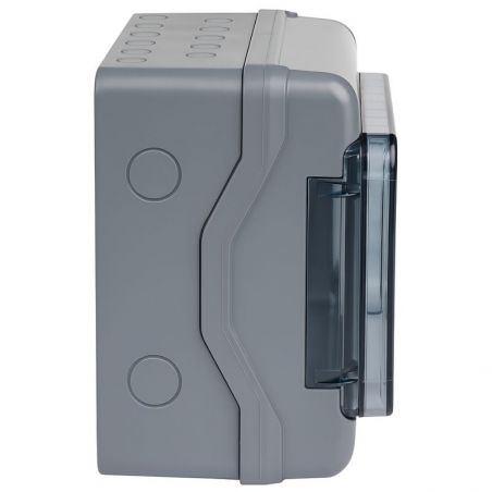 601961 Legrand Coffret Plexo3 étanche IP65 - 1 rangée 12 modules - Embouts à perforation directe non montés