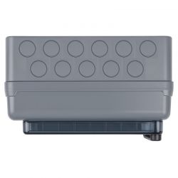 601961 Legrand Coffret Plexo3 étanche IP65 - 1 rangée 12 modules - Embouts à perforation directe non montés