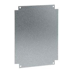 PEM0302 EUROPOLY plaque de montage pleine galva - Pour coffret (HxL) 300x200mm