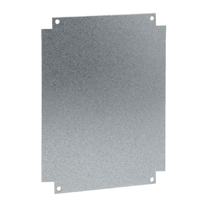PEM0403 EUROPOLY plaque de montage pleine galva - Pour coffret (HxL) 400x300mm