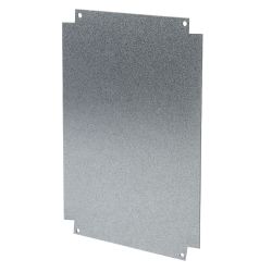 PEM0504 EUROPOLY plaque de montage pleine galva - Pour coffret (HxL) 500x400mm