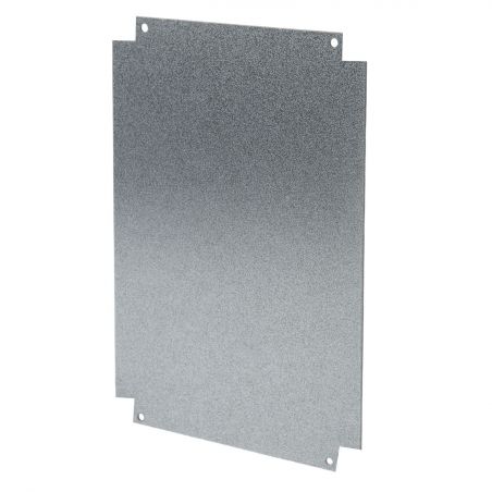 PEM0605 EUROPOLY plaque de montage pleine galva - Pour coffret (HxL) 600x500mm
