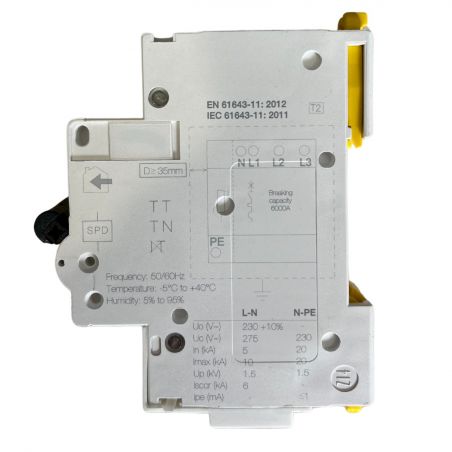 A9L16618 Schneider - Parafoudre triphasé + neutre de type 2 autoprotégé - 10kA - report de signalisation
