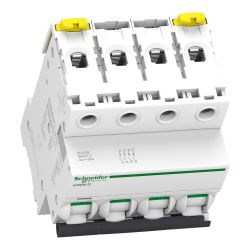 A9F75420 - Disjoncteur courbe D tétrapolaire 20A - 4P - 10kA - À vis - Schneider Electric Acti9 iC60N