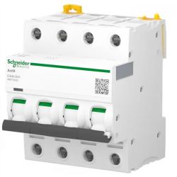 A9F75420 - Disjoncteur courbe D tétrapolaire 20A - 4P - 10kA - À vis - Schneider Electric Acti9 iC60N