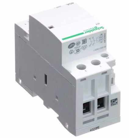 A9C20842 - Contacteur bipolaire - 2NO - 40A - Bobine 230Vca - Schneider Acti 9 iCT