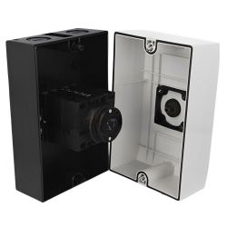 Coffret inverseur de source manuel 40A monophasé ou triphasé pour groupe électrogène - Avec position 0