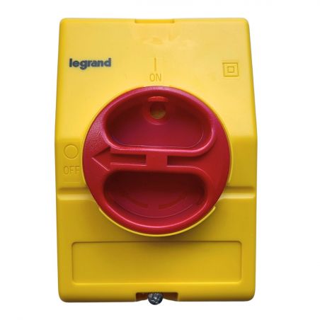 022171 - Interrupteur sectionneur de proximité Legrand 3P 16A - Boitier jaune étanche IP65
