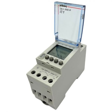 412641 Legrand interrupteur horaire programmable journalier / hebdomadaire - Digital - 16A - 230V - 2 sorties
