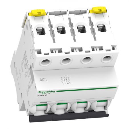 A9F74416 - Disjoncteur tétrapolaire 4P 16A Courbe C - 4 modules - 10kA - Schneider Electric Acti9 iC60N