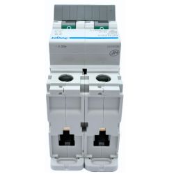 NFN263 Disjoncteur 63A Hager - 2P - 6-10kA - courbe C - Bornes alignées à vis - NFN - 2 modules