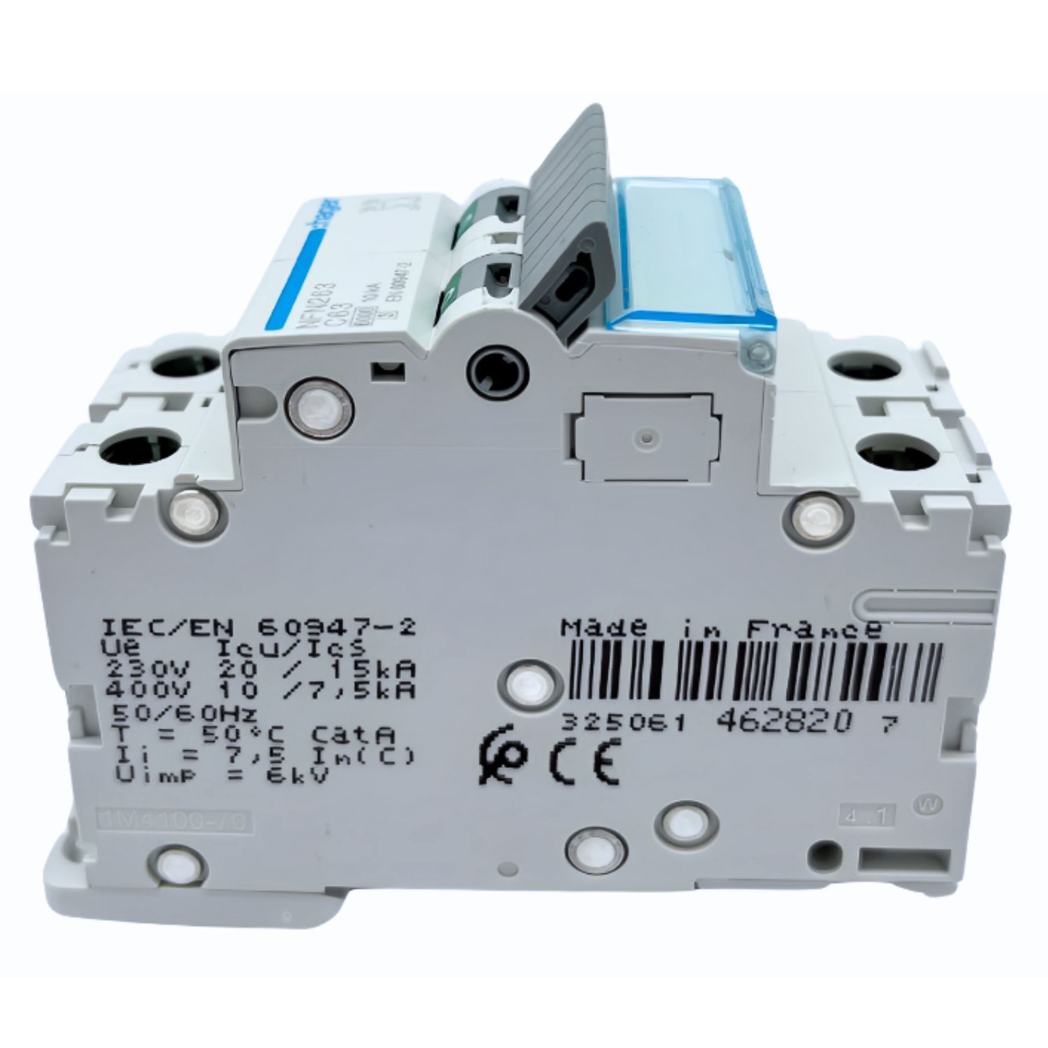 NFN263 Hager Disjoncteur 2P 63A Courbe C 6 10kA Bornes Align es