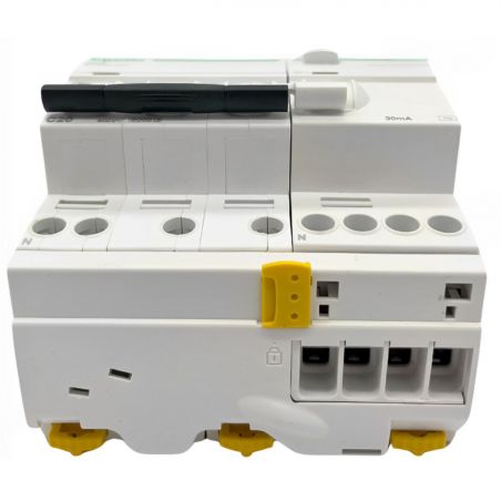 A9DE3720 Disjoncteur différentiel triphasé 3P+N 20A - 30mA - 6kA - Type AC courbe C - Schneider iCV40N