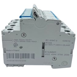 SBN463 Hager Interrupteur sectionneur modulaire tétrapolaire 4P 63A - auxiliarisable - Bornes à vis