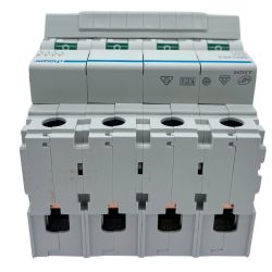 SBN463 Hager Interrupteur sectionneur modulaire tétrapolaire 4P 63A - auxiliarisable - Bornes à vis