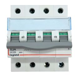 406481 Interrupteur sectionneur tétrapolaire 4P 400V - 63A - 4 modules - Bornes à vis Legrand DX³-IS
