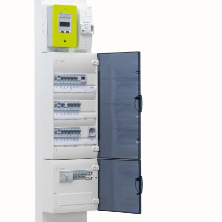 SFT240 Hager Inverseur de source monophasé 40A 2P manuel - 3 positions I/0/II