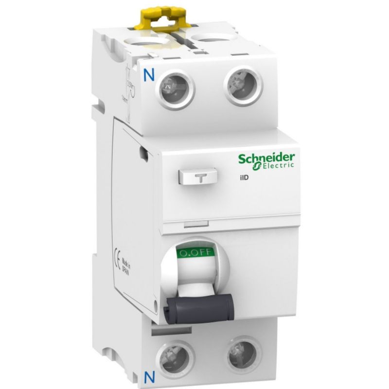 A9R12240 - Interrupteur différentiel bipolaire 100mA - 40A - Type AC - Schneider Acti9 iID - 2 modules