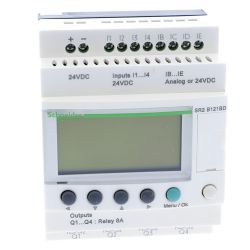 SR2B121BD Schneider - Automate Zelio Logic - relais intelligent 12 E/S 24Vcc - horloge + afficheur