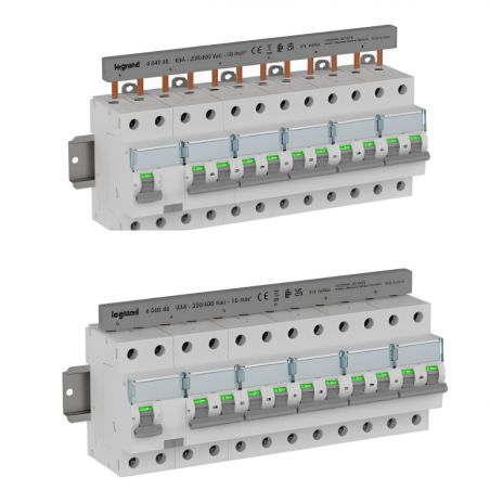 404928 Jeu de barres d'alimentation - à broches - 1P+N universel - max. 18 appareils connectés - 1 rangée