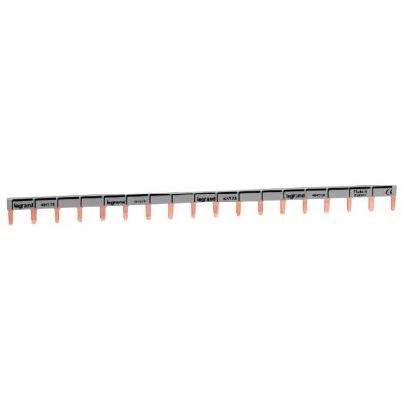 404928 Jeu de barres d'alimentation - à broches - 1P+N universel - max. 18 appareils connectés - 1 rangée