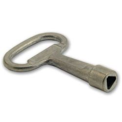 CLT8 EUROPOLY serrure à clé triangle de 8 mm pour armoire Euromedium ou Maxieuro ST