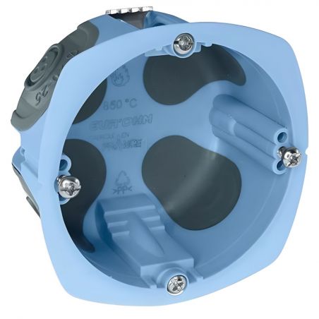52063 EUR'OHM Boite d'encastrement étanche AIR'metic  Ø67/68x50mm pour cloisons sèches