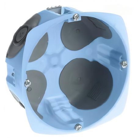 52070 EUR'OHM Boite d'encastrement étanche AIR'metic 1 poste Ø85x40mm pour cloisons sèches