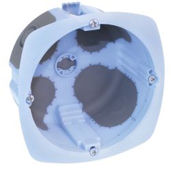 52270 EUR'OHM Lot de 25 boitex d'encastrement étanches AIR'metic 1 poste Ø85x40mm pour cloisons sèches