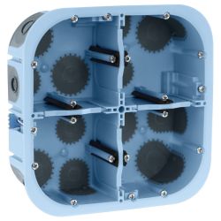 51017 EUR'OHM Boite d'encastrement étanche AIR'métic 2x2 postes profondeur 50mm
