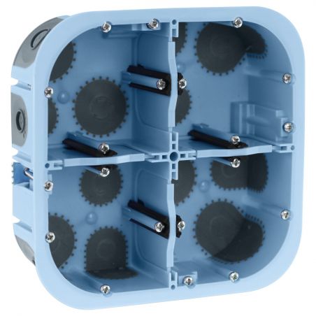 51017 EUR'OHM Boite d'encastrement étanche AIR'métic 2x2 postes profondeur 50mm