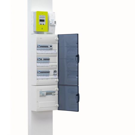 GD113 - Tableau électrique Hager Gamma 1 rangée de 13 modules - 250x250x103mm